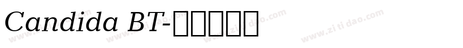 Candida BT字体转换